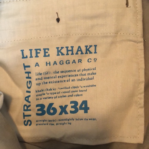 Men’s Hagger LK Life Khaki Straight | 36x34 - Picture 8 of 9